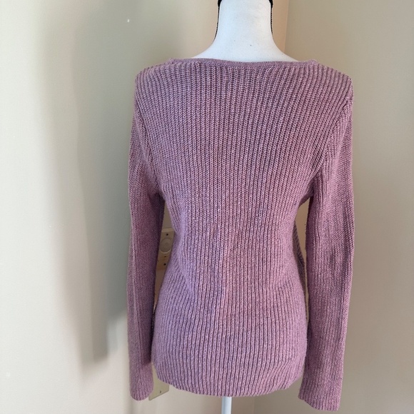 **CROFT & BARROW* Purple Fashion Long Sleeve Sweater Size Medium - Picture 4 of 8